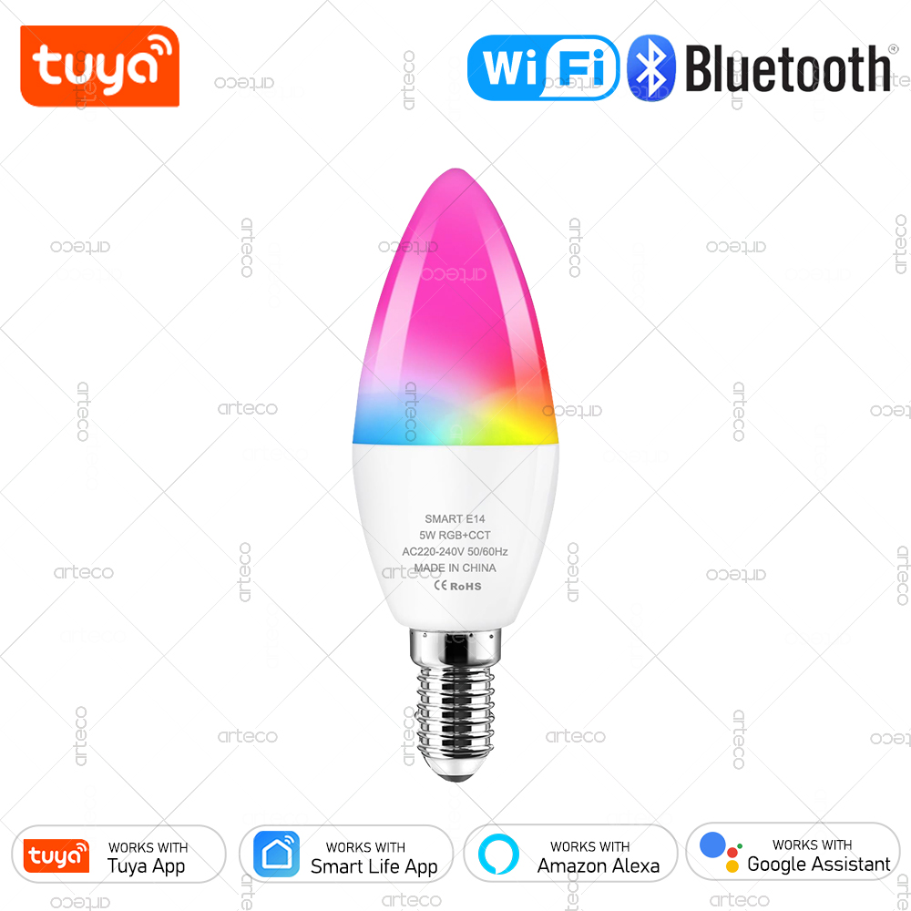 Smart Home Furniture - Tuya E14 Candle Lamp Smart Life