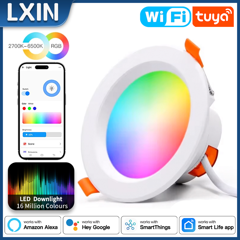Smart Home Furniture - Lxin Tuya Downlight WIFI, 7/9/12/15 Smart