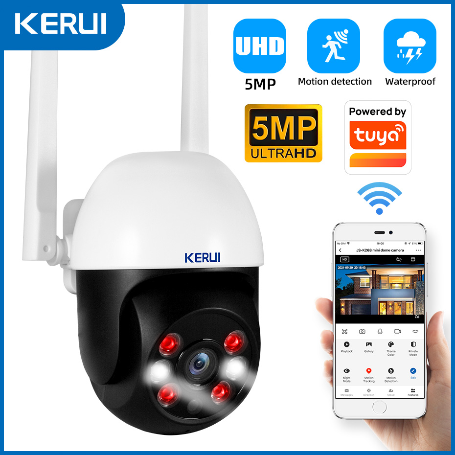 Smart Home Cctv Camera - KERUI 5MP IP Camera Support Onvif