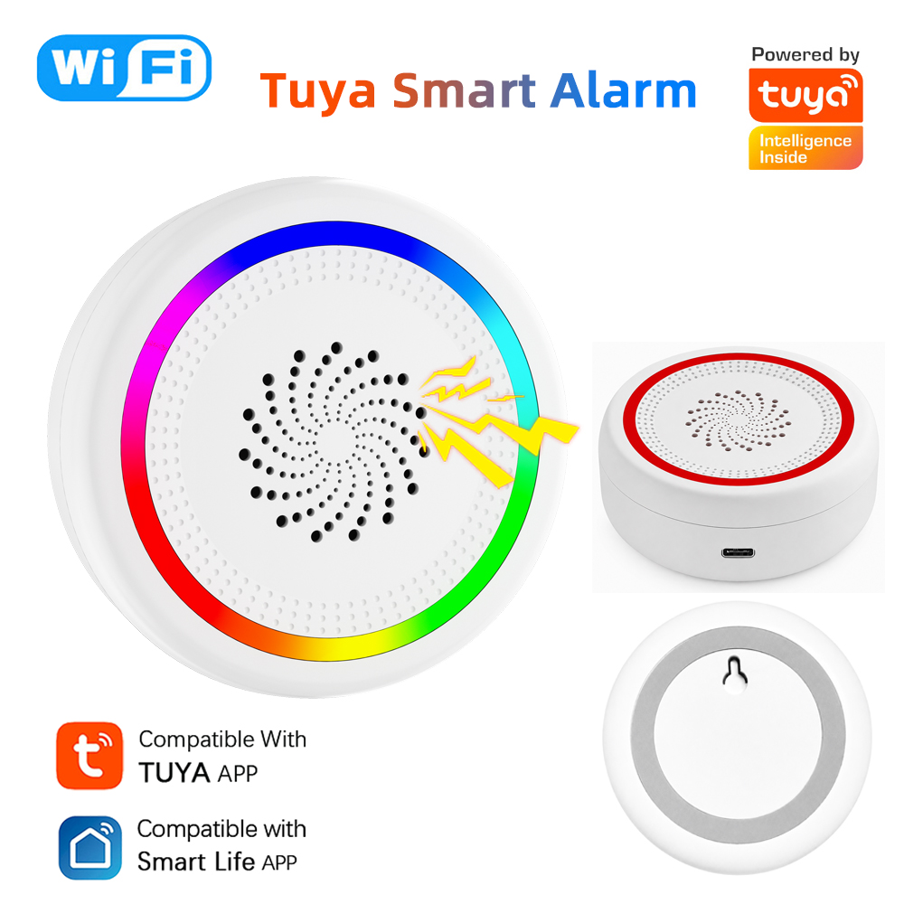 Smart Home Theater - Tuya WiFi Siren Intelligence Audible And