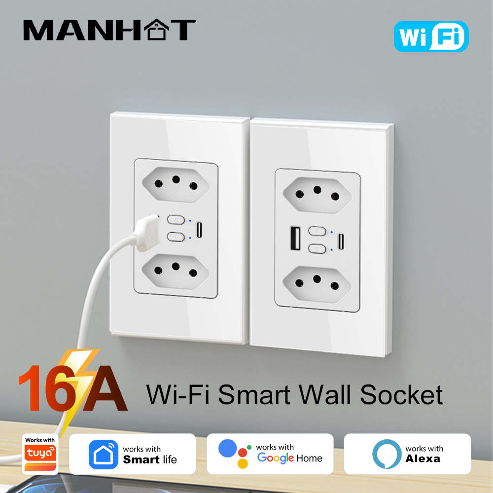 Smart Home Project - MANHOT Wifi Smart Brazil Socket Switch