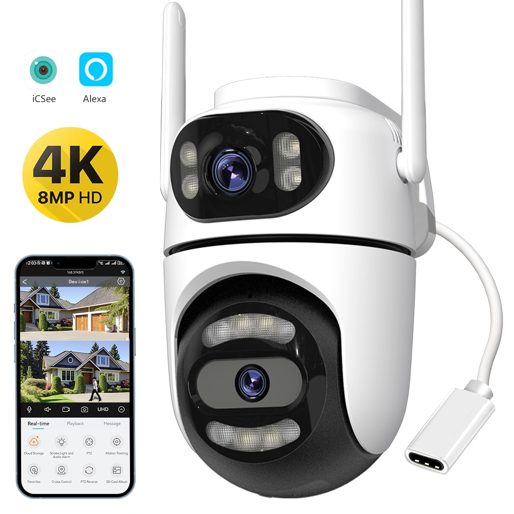 Smart Home Cctv Camera - 8MP 4K HD Wifi PTZ Camera