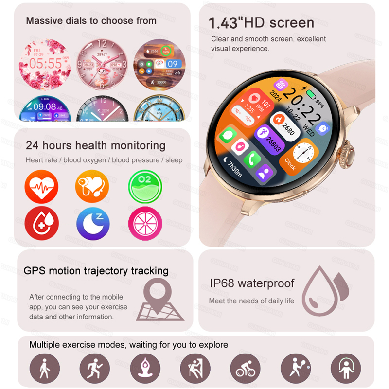 Smart Watch Women Bluetooth Ca - Smart Home Wellness 评论和价格