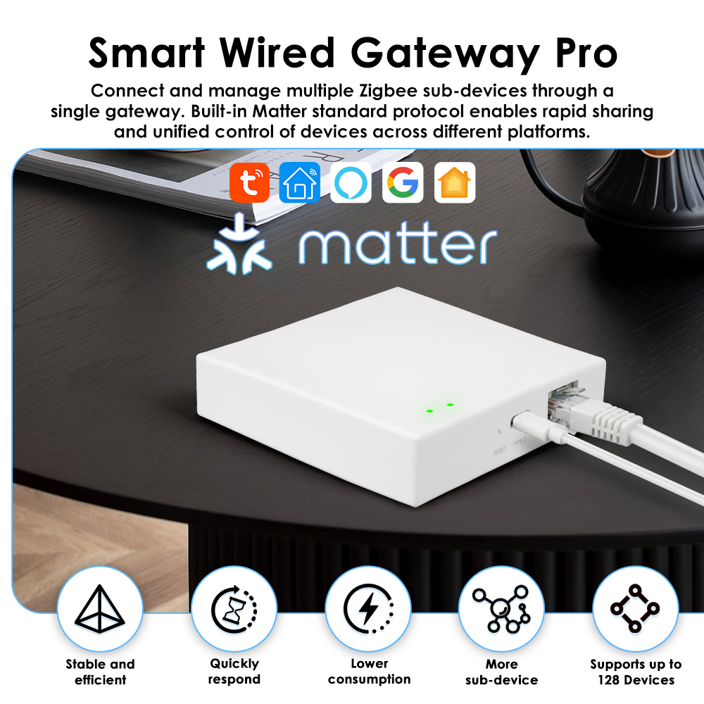 Tuya Zigbee Matter Wired Gatew - Smart Home Offline System 评论和价格