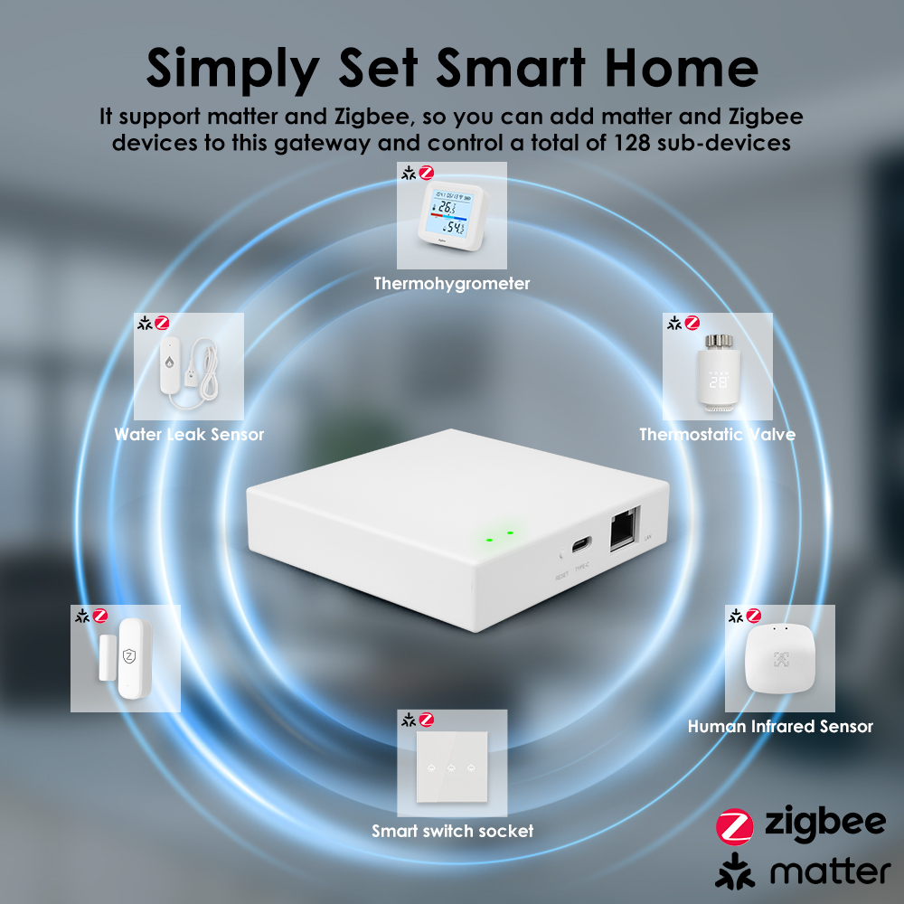 Tuya Zigbee Matter Wired Gatew - Smart Home Offline System 评论和价格