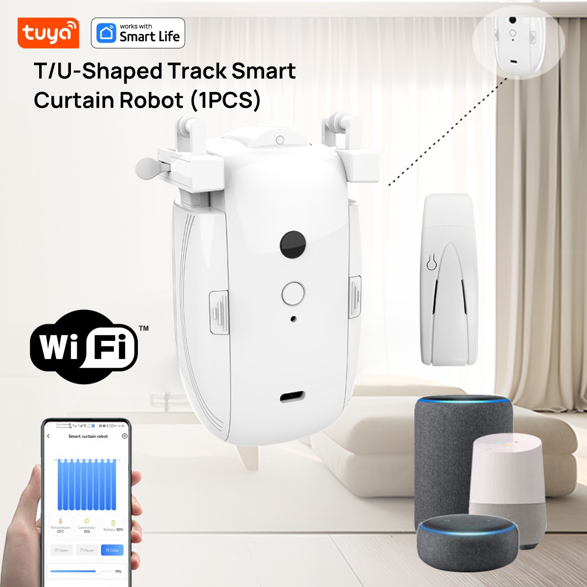 Tuya Smart WiFi Curtain Robot  - Smart Home Vimar 评论和价格