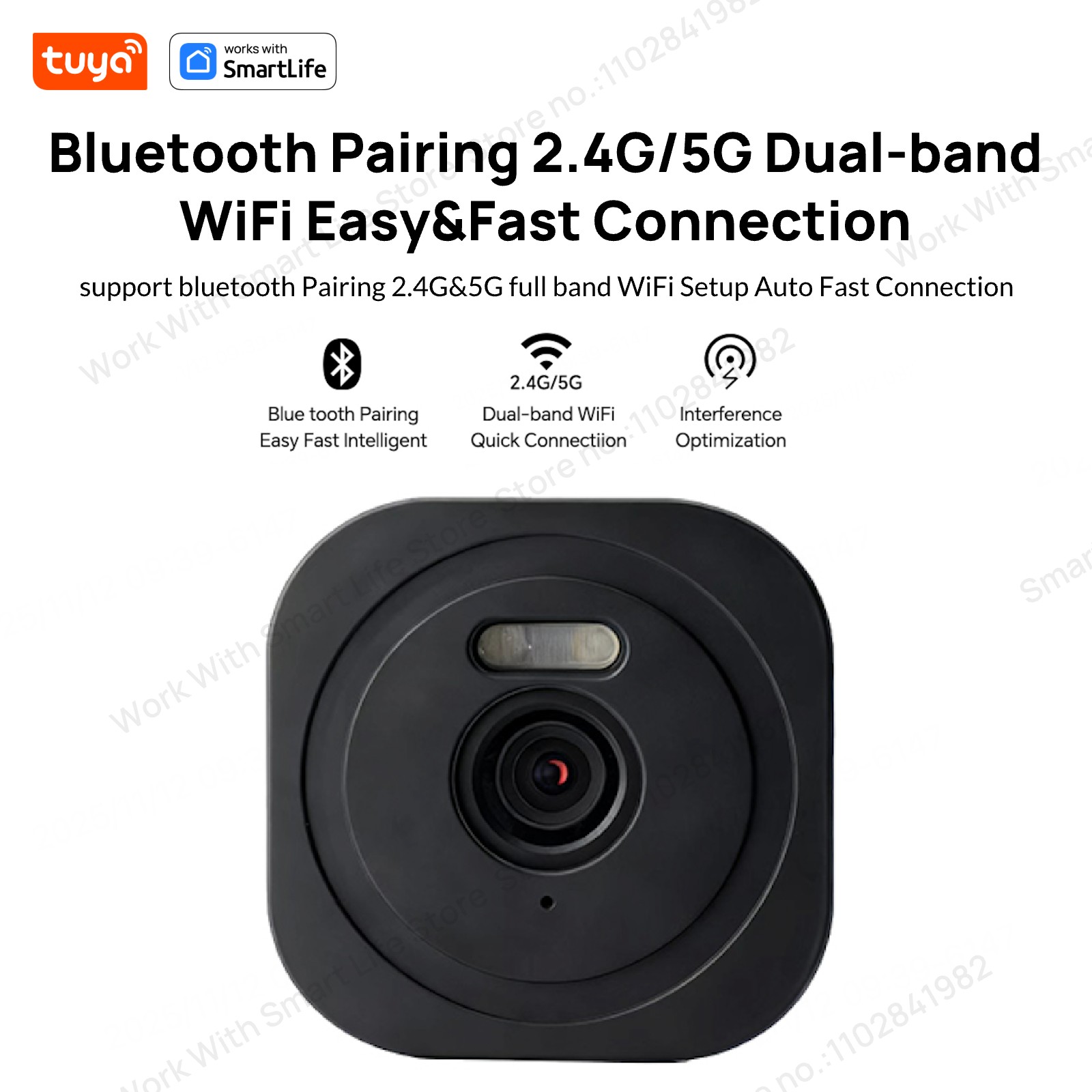 3MP 2K Tuya Window Camera,2.4G - Smart Home Cctv Camera 评论和价格