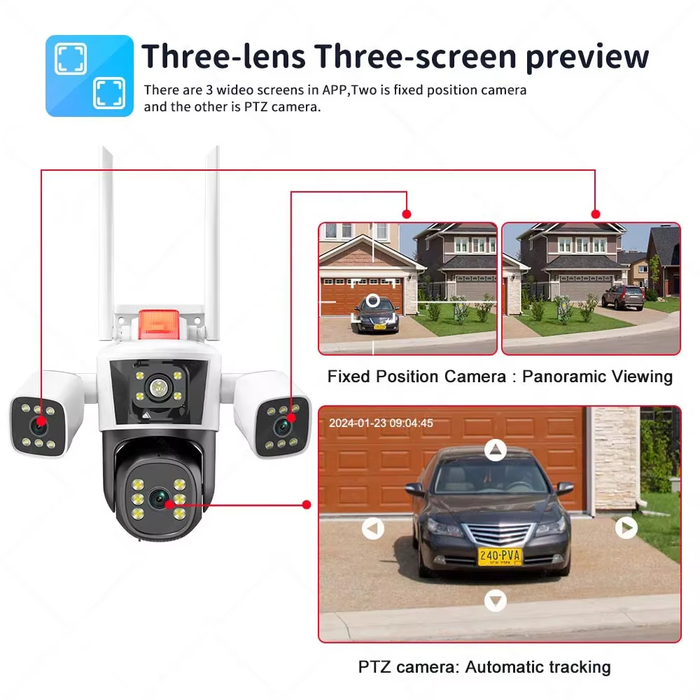 6K 12MP Outdoor WiFi Wireless  - Smart Home Cctv Camera 评论和价格