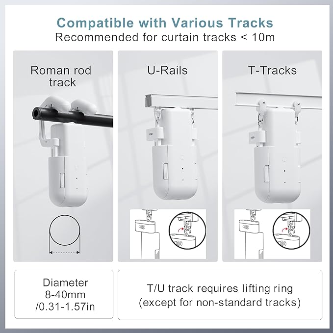 Smart Curtain Motor with Remot - Smart Home Button 评论和价格