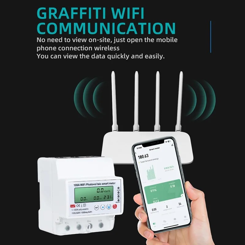 4P 1-100A WiFi Photovoltaic Sm - Smart Home Project 评论和价格