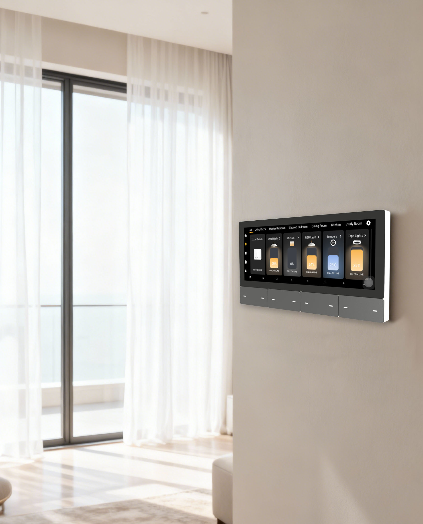 F5 Tuya UK Touch Screen Music  - Smart Home Wifi 评论和价格