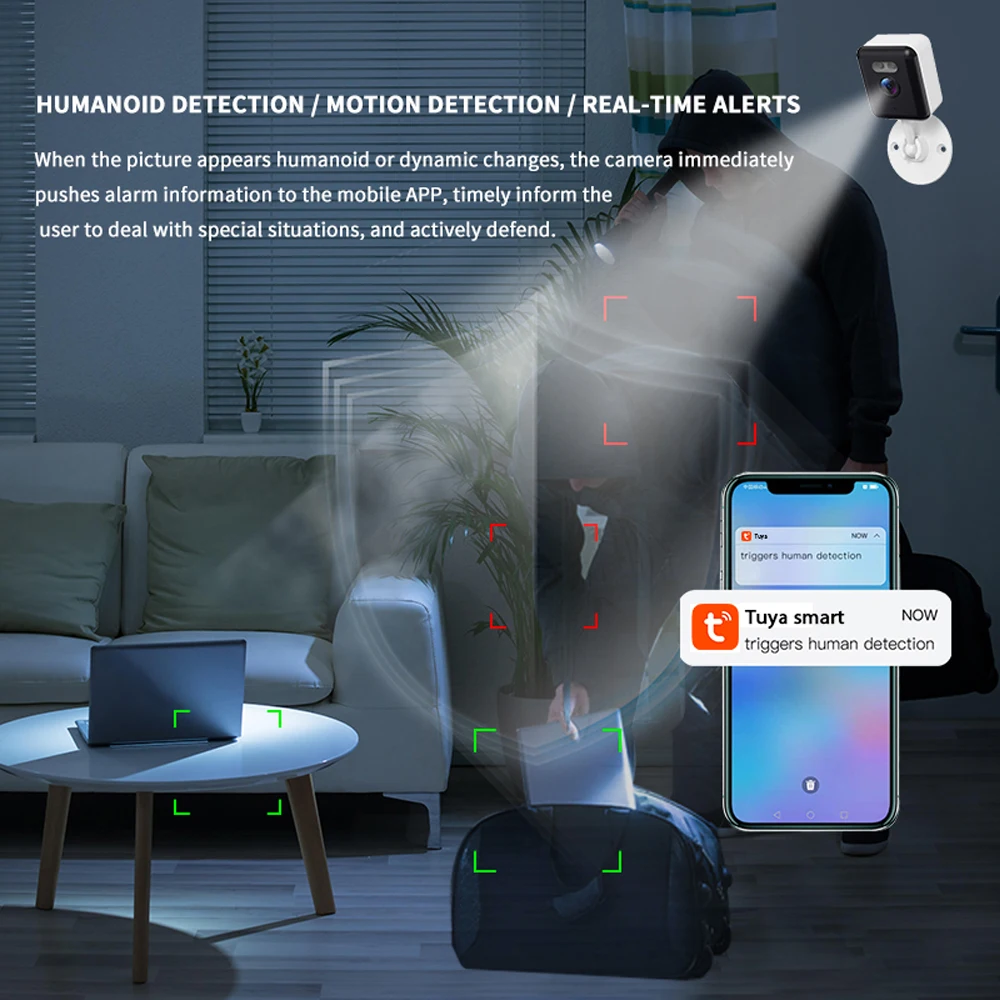 Tuya Smart Mini 5MP WiFi IP Ca - Smart Home Cctv Camera 评论和价格