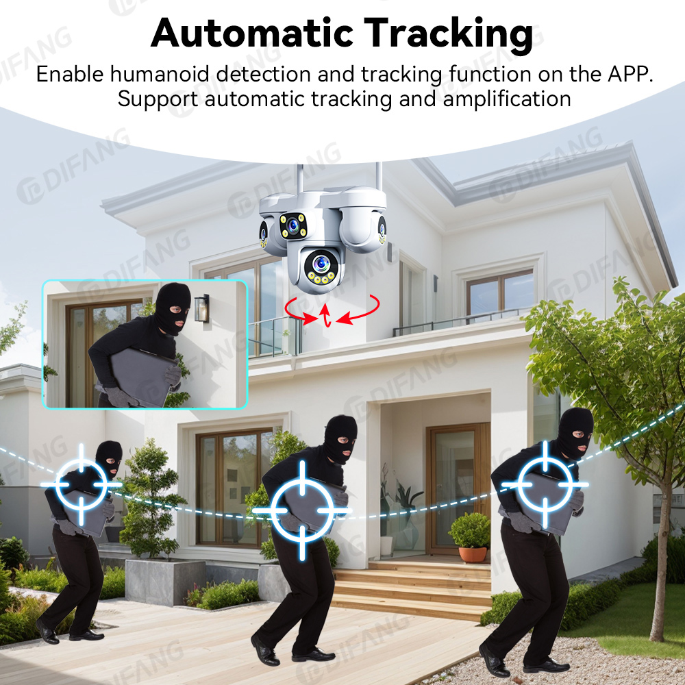 20MP WiFi Wireless IP Camera 4 - Smart Home Cctv Camera 评论和价格