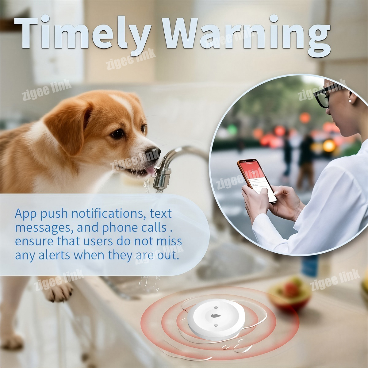 ZigBee 3.0 Water Sensor Smart  - Smart Home Zentrale 评论和价格