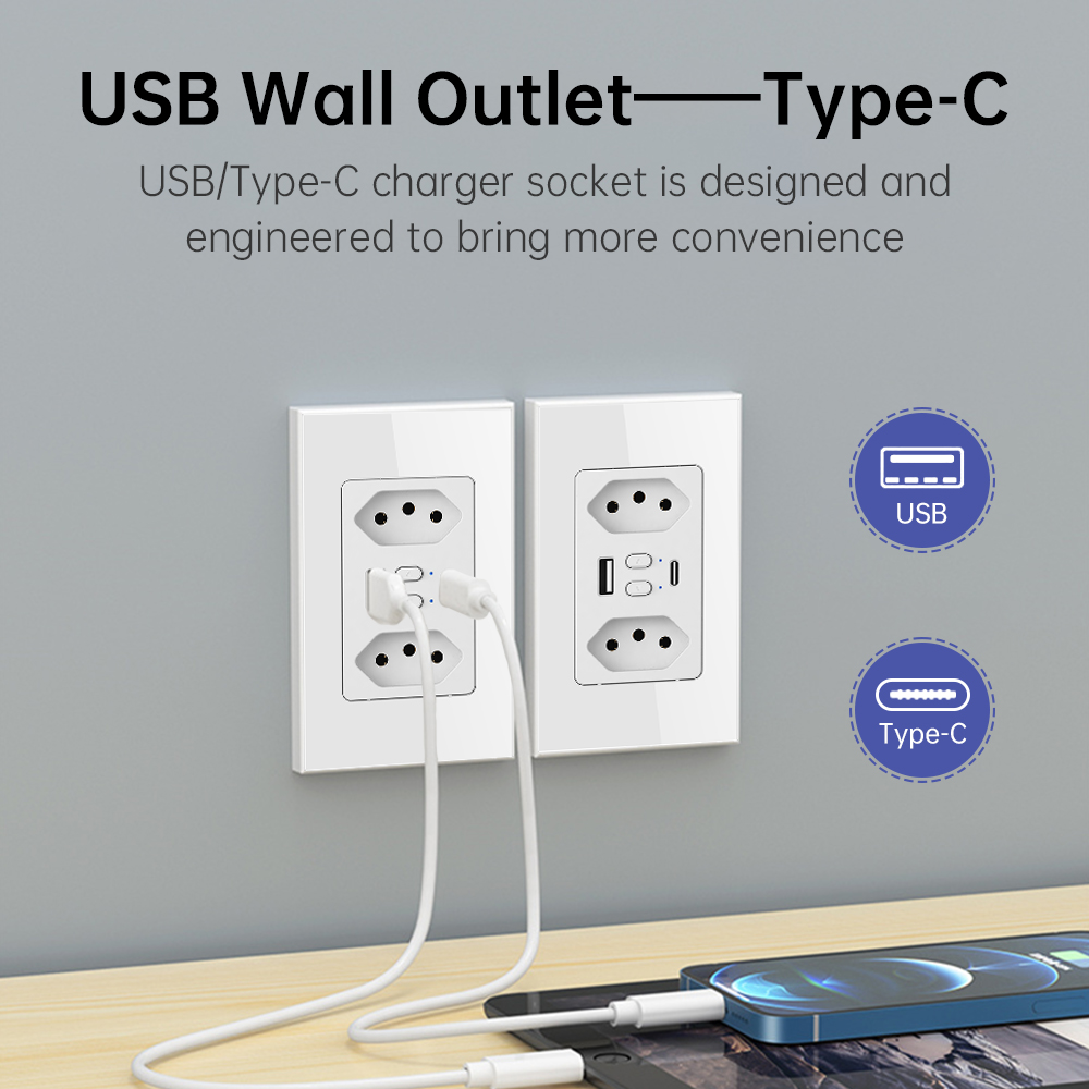 MANHOT Wifi Smart Brazil Socke - Smart Home Project 评论和价格
