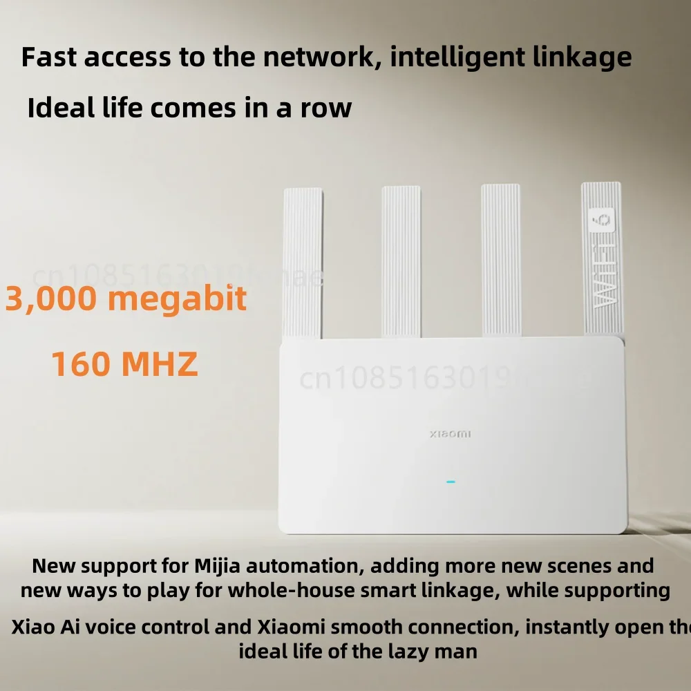 Xiaomi AX3000E WiFi 6 Router 3 - Smart Home Future 评论和价格