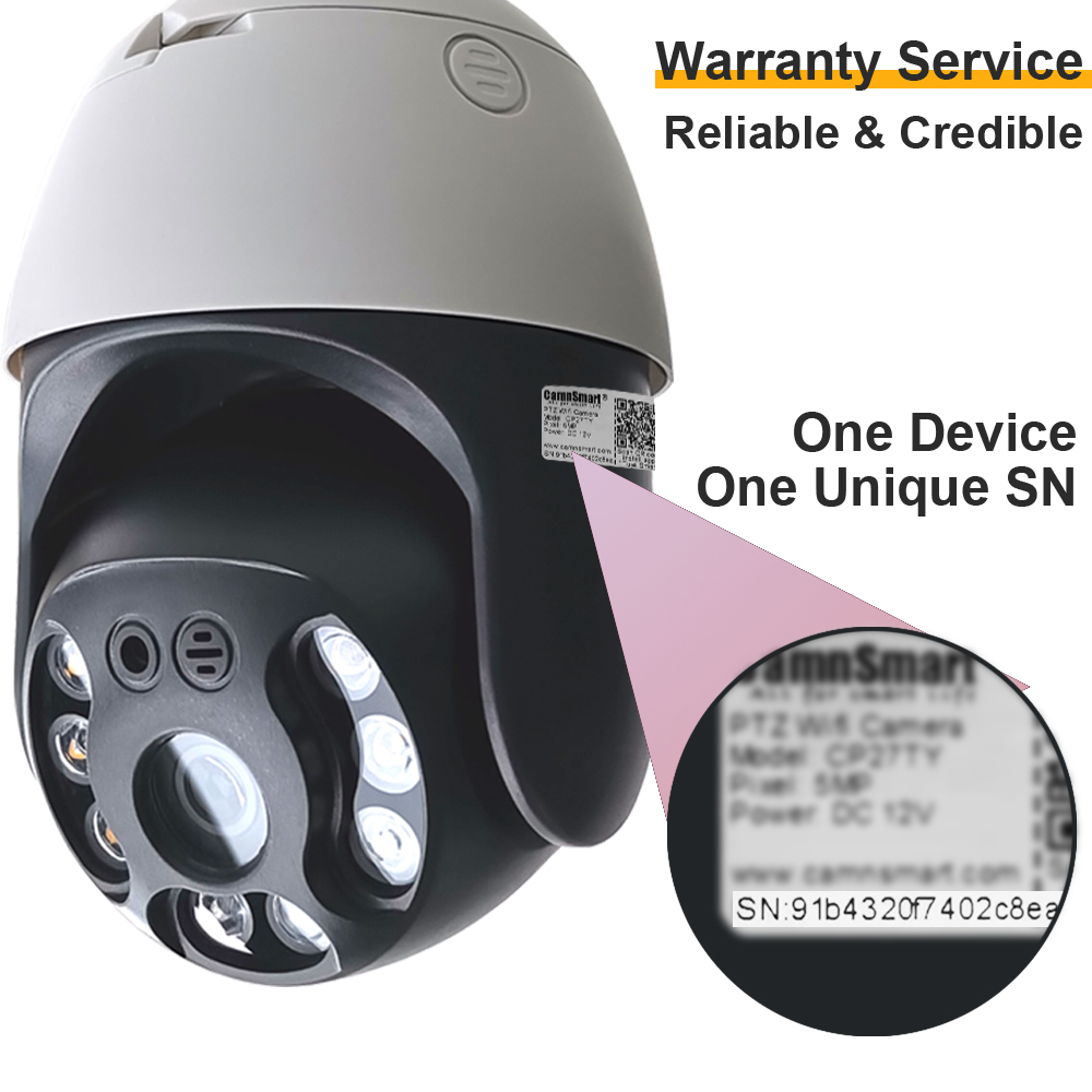 Camnsmart Tuya 5MP Alexa Wifi  - Smart Home Cctv Camera 评论和价格