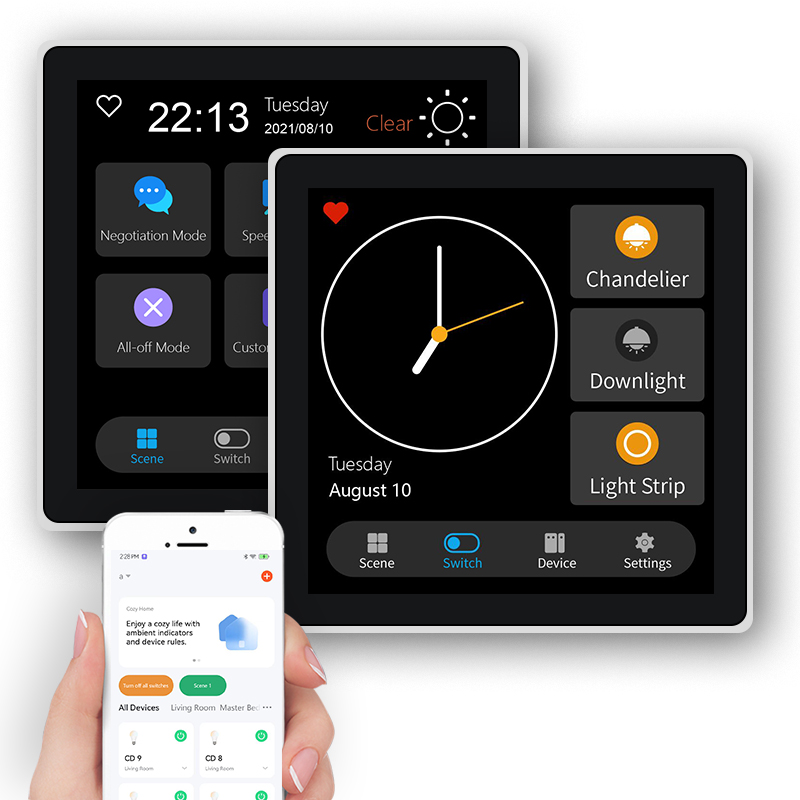 FUERS 4 Inch Touch Screen Mult - Smart Home Button 评论和价格