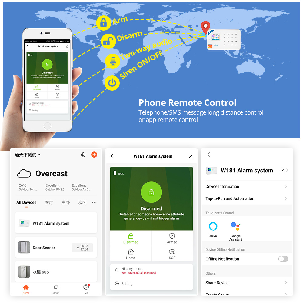 KERUI Security Alarm System Ki - Smart Home Vimar 评论和价格