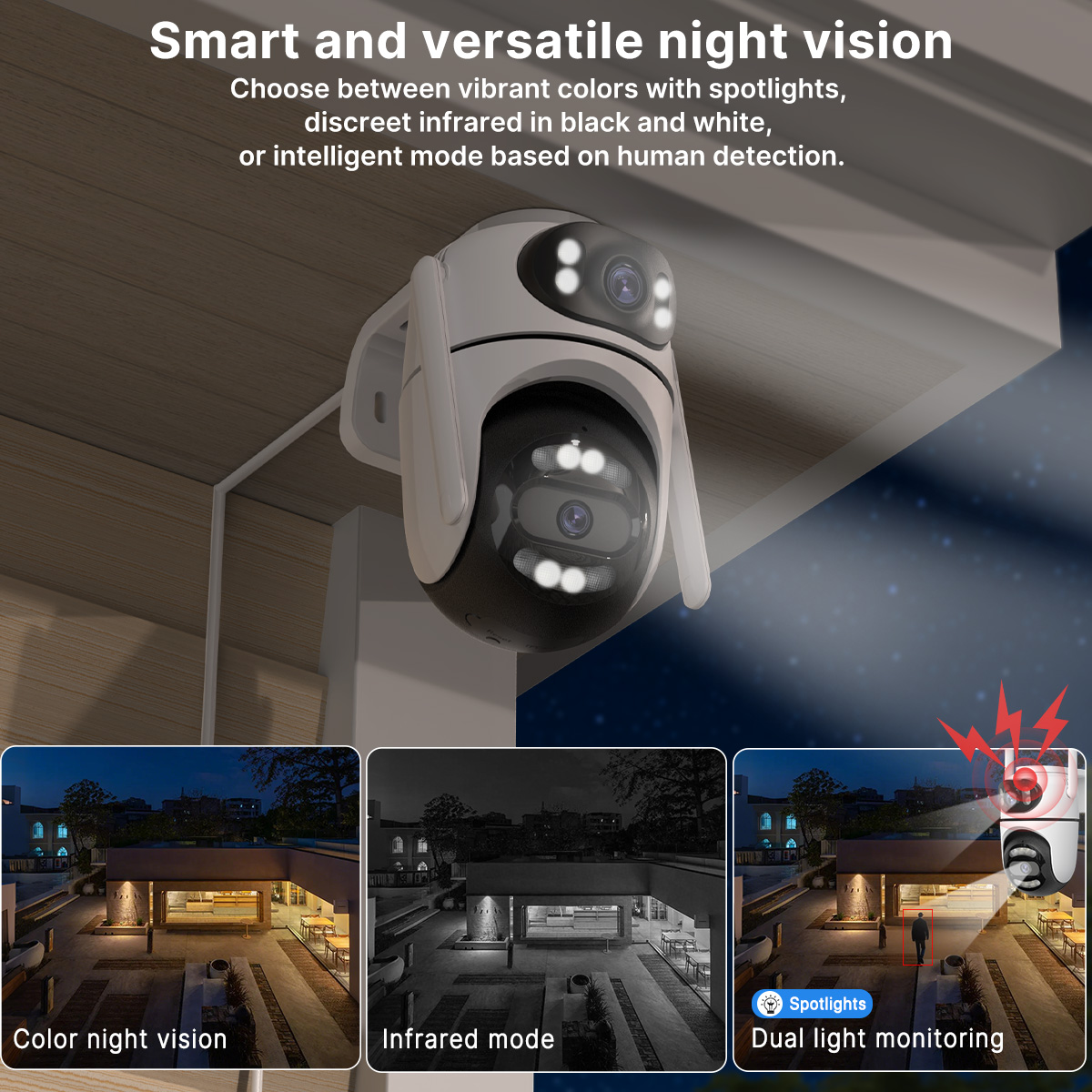 8MP 4K HD Wifi PTZ Camera ICse - Smart Home Cctv Camera 评论和价格