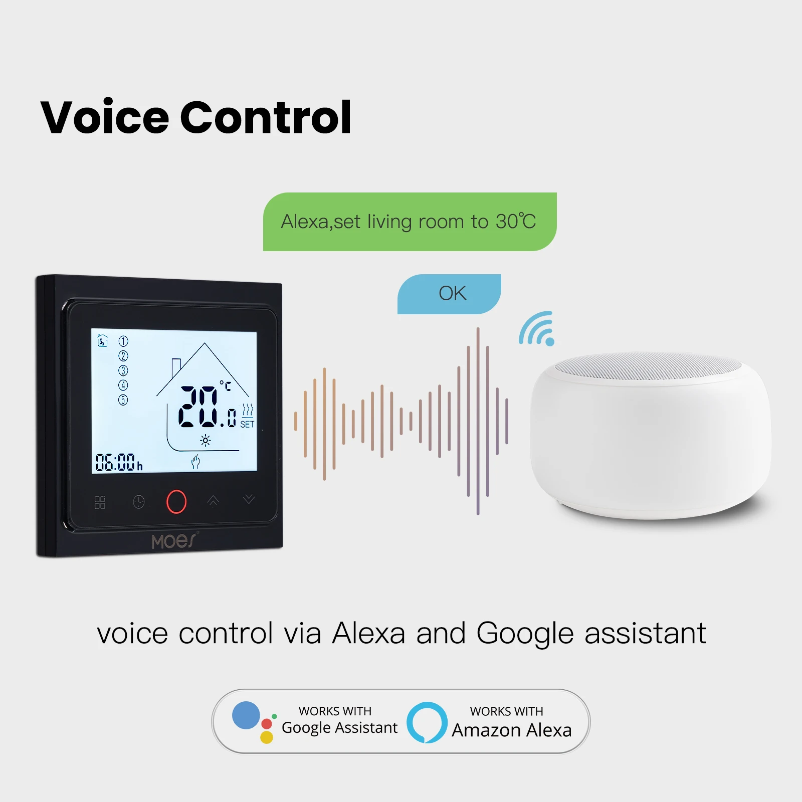 MOES Tuya ZigBee Smart Thermos - Smart Home Furniture 评论和价格